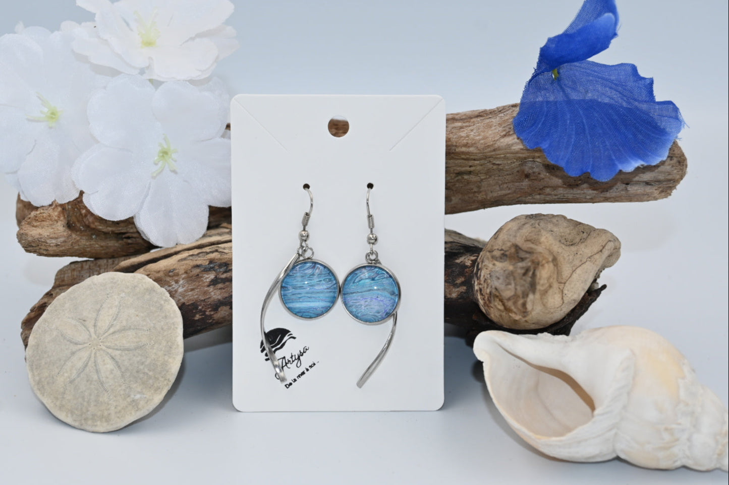 Bulles à soi | Boucles d'oreilles artisanales uniques - Artysa De la mer à soi